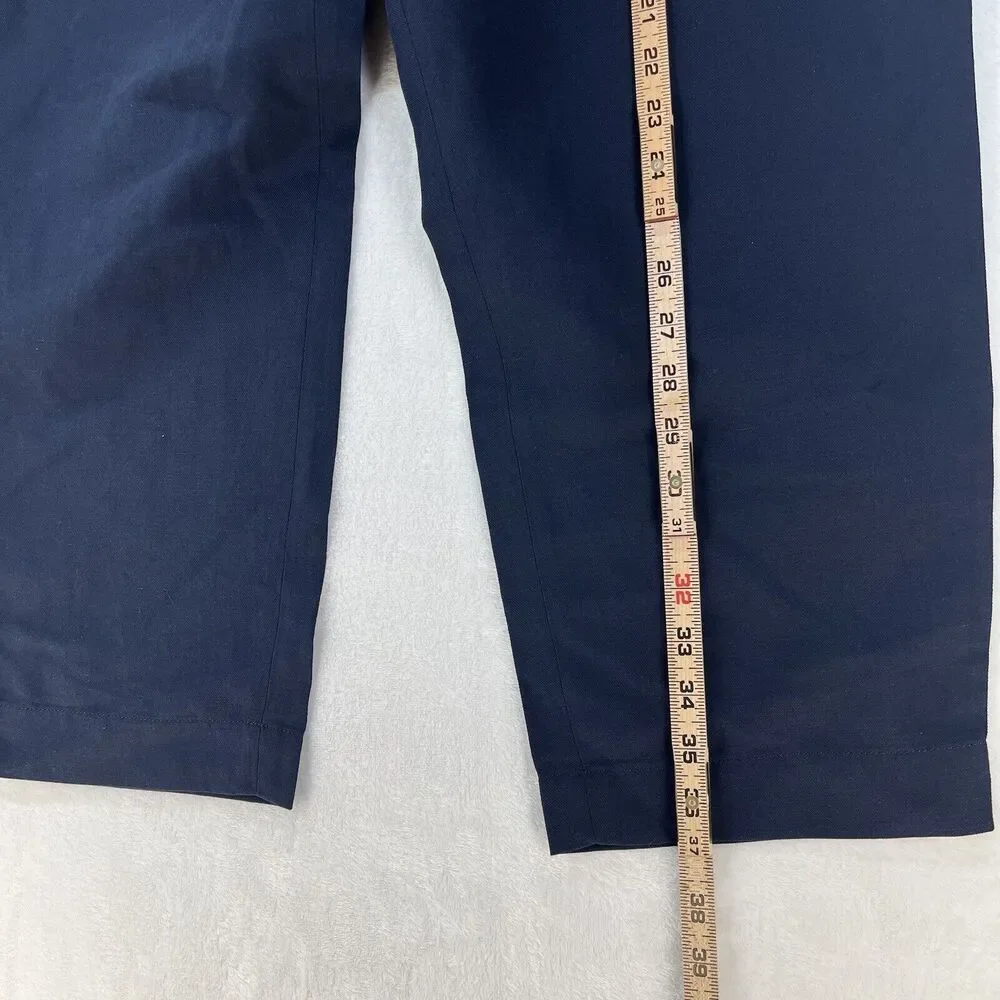 Banana Republic‎ Pull On Linen Blend Crop Pants Women’s Sz XL Navy NEW